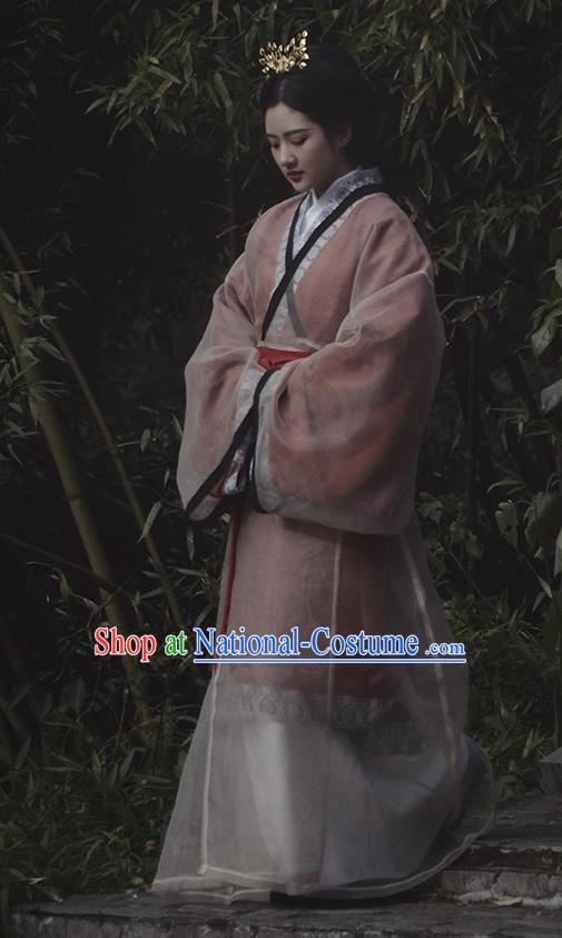 China Traditional Hanfu Dress Attires Ancient Palace Beauty Historical Clothing Han Dynasty Royal Princess Garment Costumes