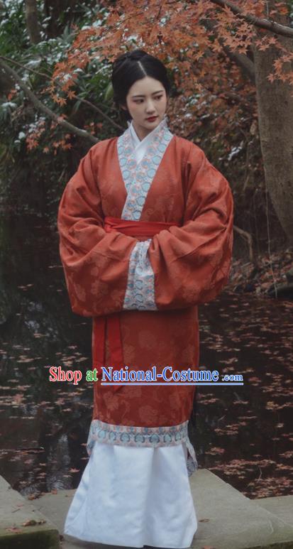 China Traditional Hanfu Dress Attires Ancient Palace Beauty Historical Clothing Han Dynasty Royal Princess Garment Costumes