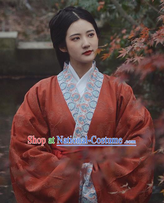 China Traditional Hanfu Dress Attires Ancient Palace Beauty Historical Clothing Han Dynasty Royal Princess Garment Costumes