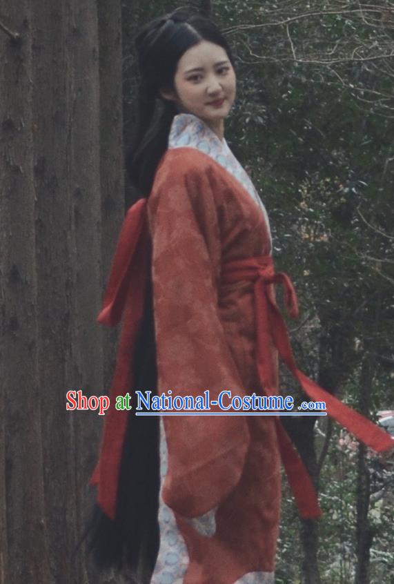 China Traditional Hanfu Dress Attires Ancient Palace Beauty Historical Clothing Han Dynasty Royal Princess Garment Costumes