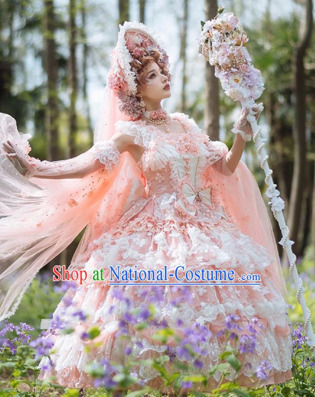 Top Cosplay Princess Props Baroque Wedding Sceptre Stage Show Flowers Mace Handmade Bride Accessories