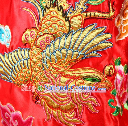 Chinese Peking Opera Goddess Mazu Embroidered Red Cape Traditional Opera Actress Mantle Ancient Queen Garment Costume