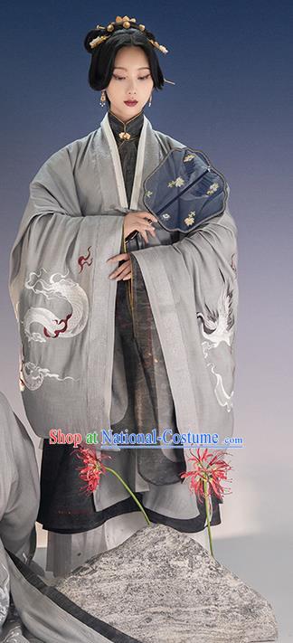 China Ancient Ming Dynasty Imperial Countess Historical Clothing Traditional Hanfu Dress Garments for Women