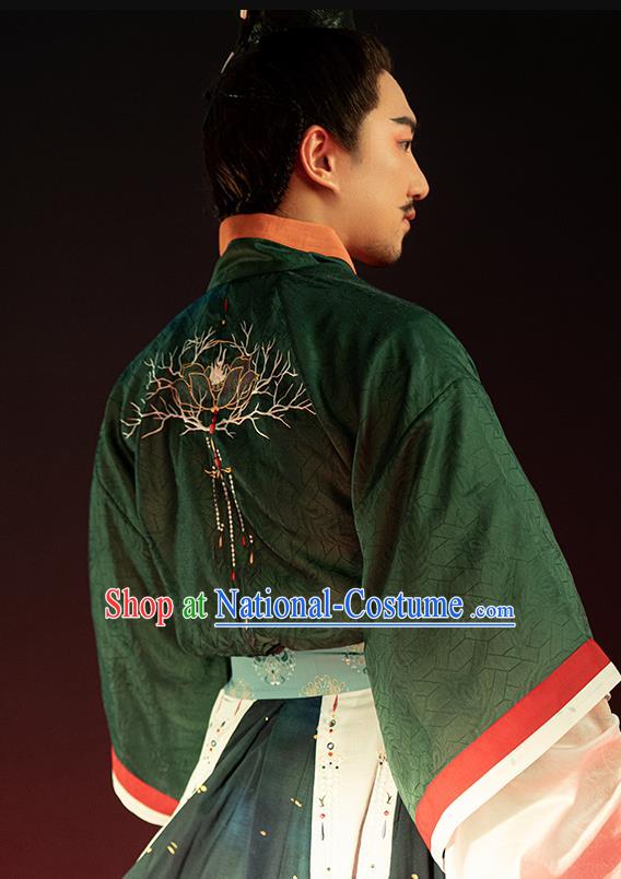 China Traditional Jin Dynasty Childe Hanfu Garments Ancient Prince Historical Clothing for Men