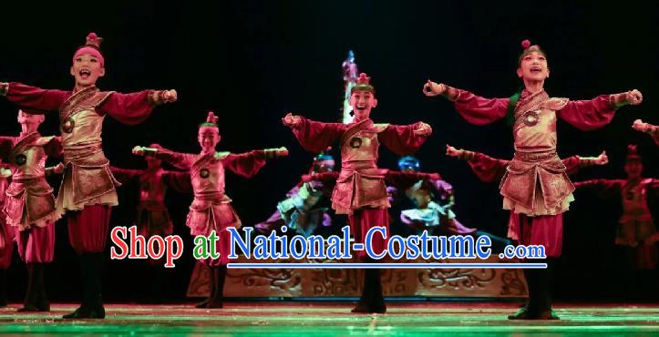 China Opera Dance Costumes Folk Dance Outfits Children Dance Fashions General Dance Uniforms