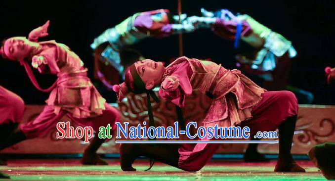 China Opera Dance Costumes Folk Dance Outfits Children Dance Fashions General Dance Uniforms