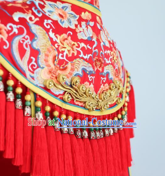 Chinese Classical Embroidered Red Xiuhe Suits Wedding Clothing Traditional Ceremony Toasting Garment Costumes Ancient Bride Dress