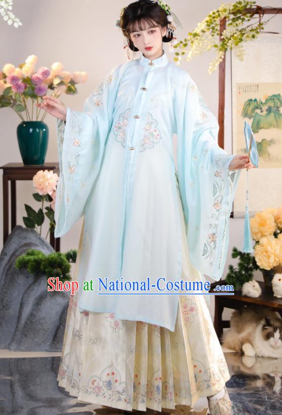 China Traditional Ming Dynasty Historical Clothing Ancient Nobility Lady Garment Costumes Royal Princess Hanfu Dress for Women