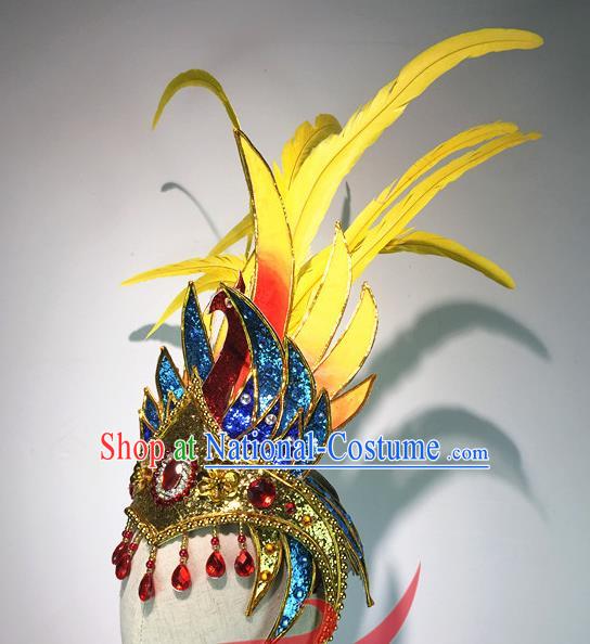 China Stage Performance Women Dance Hat Classical Dance Hair Accessories Opening Dance Headdress