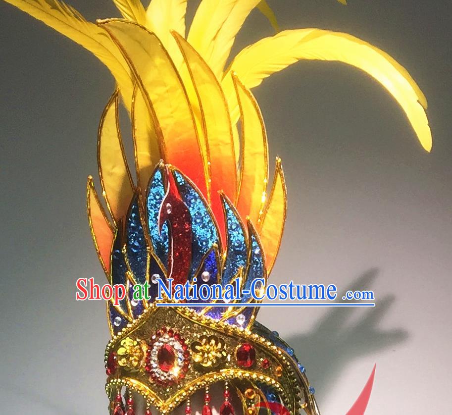 China Stage Performance Women Dance Hat Classical Dance Hair Accessories Opening Dance Headdress