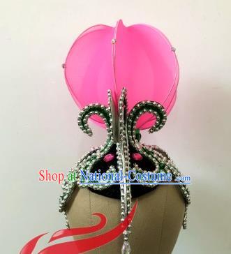 Top China Woman Group Opening Dance Hair Accessories Lotus Dance Headdress Classical Dance Stage Performance Hair Crown