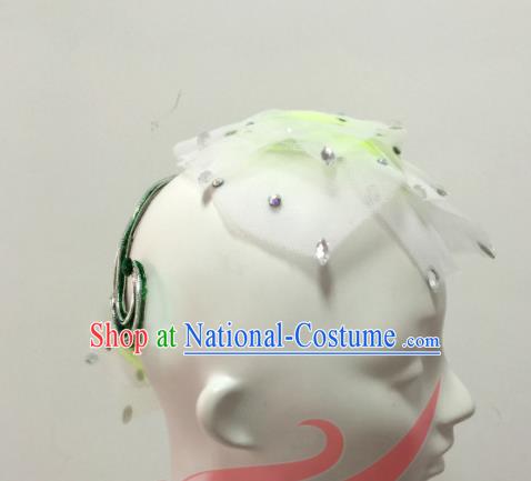 Top China Classical Dance Hair Stick Female Jasmine Flower Group Dance Hair Accessories Stage Performance Headpiece