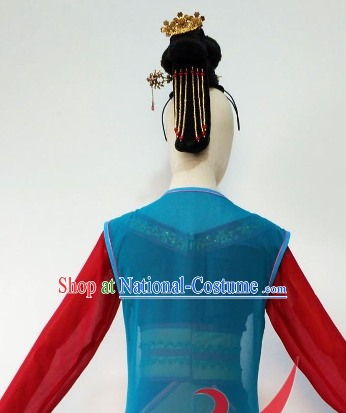 Chinese Beauty Dance Clothing Classical Dance Garment Costumes Stage Performance Palace Fan Dance Dress Outfits