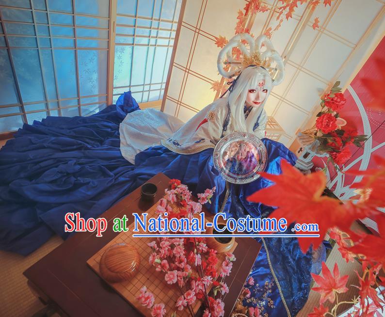 Custom Halloween Fancy Ball Garment Costume Baroque Princess Clothing Cosplay Witch Trailing Dress