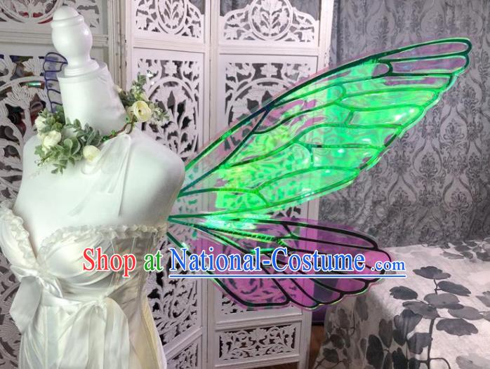 Custom Brazil Catwalks Props Cosplay Fairy Dragonfly Wings Halloween Stage Show Decorations Carnival Parade Back Accessories