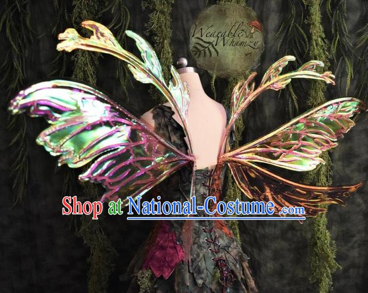 Custom Halloween Stage Show Decorations Carnival Parade Back Accessories Brazil Catwalks Props Cosplay Fairy Butterfly Wings