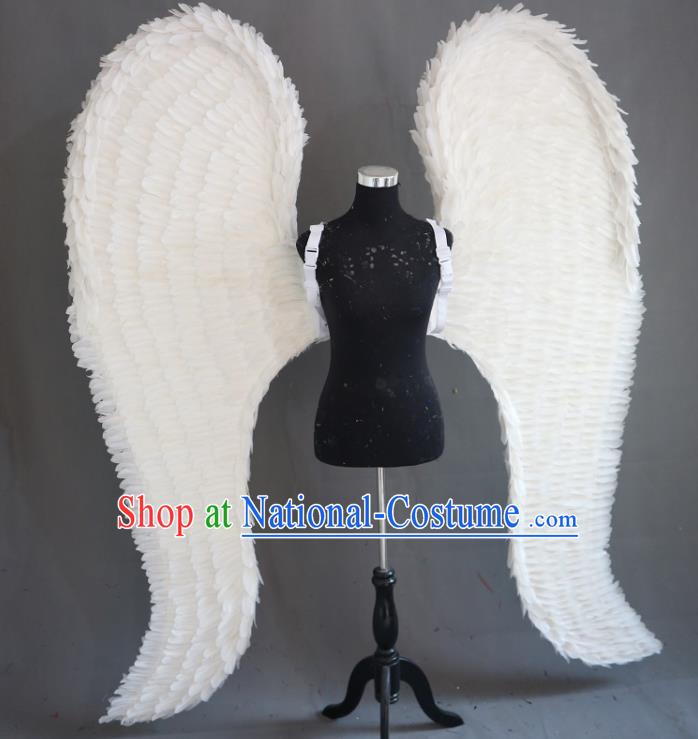 Custom Halloween Catwalks Giant Props Christmas Day Performance Deluxe Angel Wings Miami Stage Show Feather Back Accessories