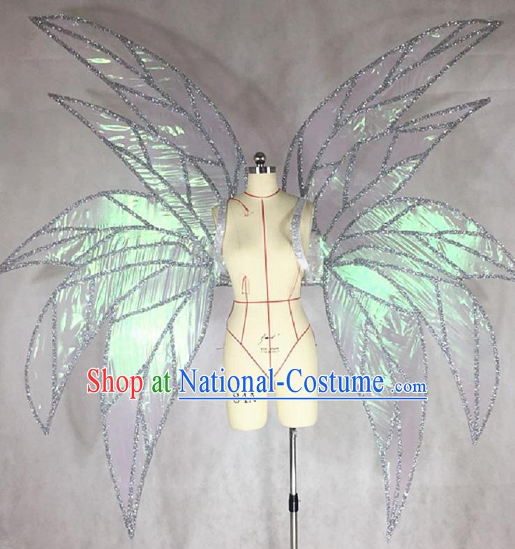 Custom Carnival Catwalks Back Accessories Brazil Parade Props Halloween Cosplay Shining Wings Stage Show Decorations