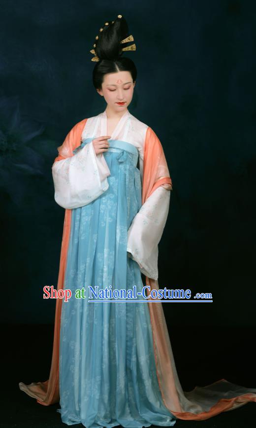 China Tang Dynasty Palace Princess Clothing Traditional Court Historical Garment Costumes Ancient Imperial Consort Hanfu Dress for Women