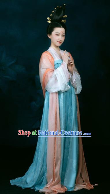 China Tang Dynasty Palace Princess Clothing Traditional Court Historical Garment Costumes Ancient Imperial Consort Hanfu Dress for Women