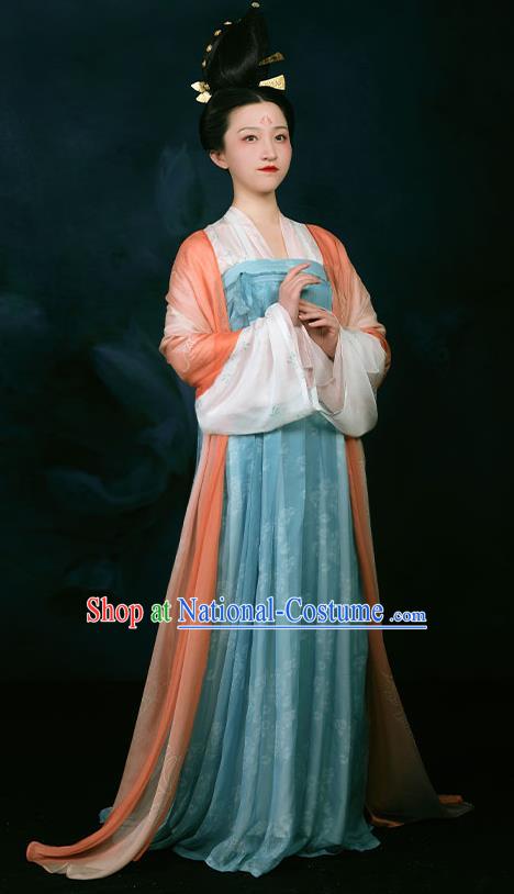 China Tang Dynasty Palace Princess Clothing Traditional Court Historical Garment Costumes Ancient Imperial Consort Hanfu Dress for Women