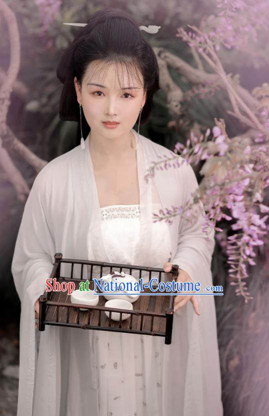 China Ancient Court Beauty Hanfu Dress Clothing Traditional Tang Dynasty Royal Princess Historical Garment Costumes