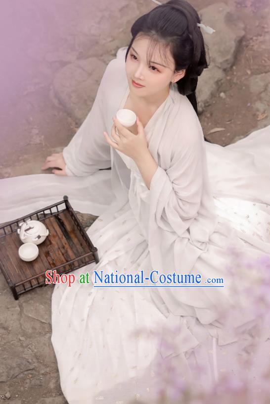 China Ancient Court Beauty Hanfu Dress Clothing Traditional Tang Dynasty Royal Princess Historical Garment Costumes