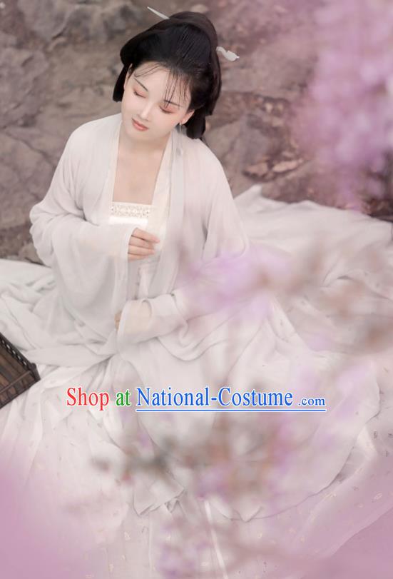 China Ancient Court Beauty Hanfu Dress Clothing Traditional Tang Dynasty Royal Princess Historical Garment Costumes