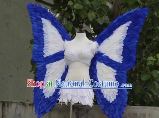 Custom Halloween Cosplay Feathers Wear Carnival Parade Back Accessories Miami Angel Butterfly Wings Fancy Ball Deluxe Decorations Stage Show Props