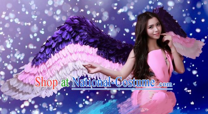 Custom Opening Dance Deluxe Wear Miami Show Accessories Christmas Feathers Wings Halloween Cosplay Angel Decorations Stage Show Props