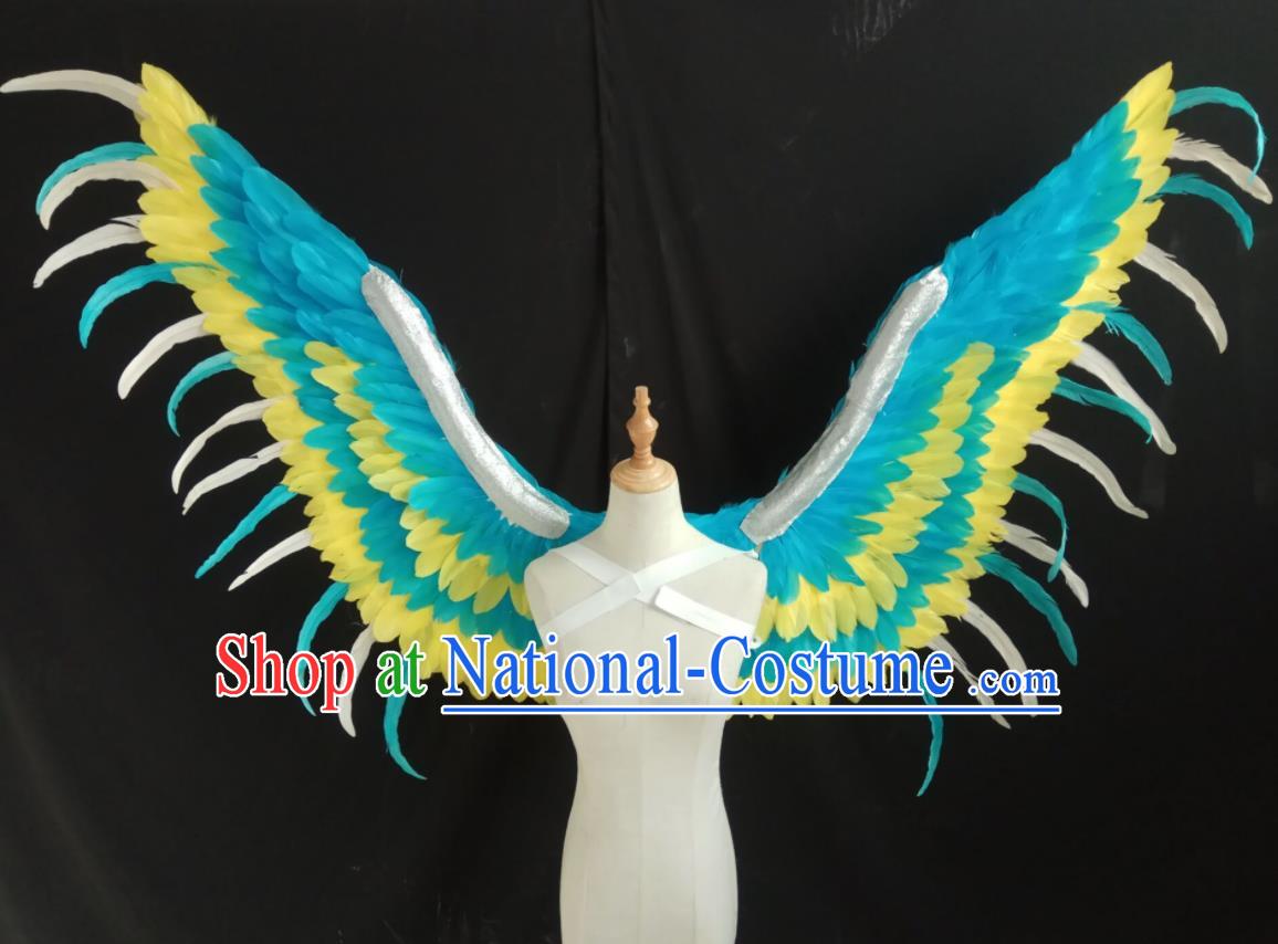 Custom Stage Show Props Opening Dance Wear Miami Catwalks Feather Accessories Christmas Angel Wings Halloween Cosplay Back Decorations