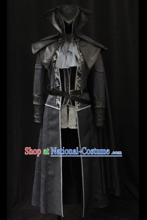 Custom European Prince Garment Costumes Western Warrior Leather Suits Cosplay Knight Clothing