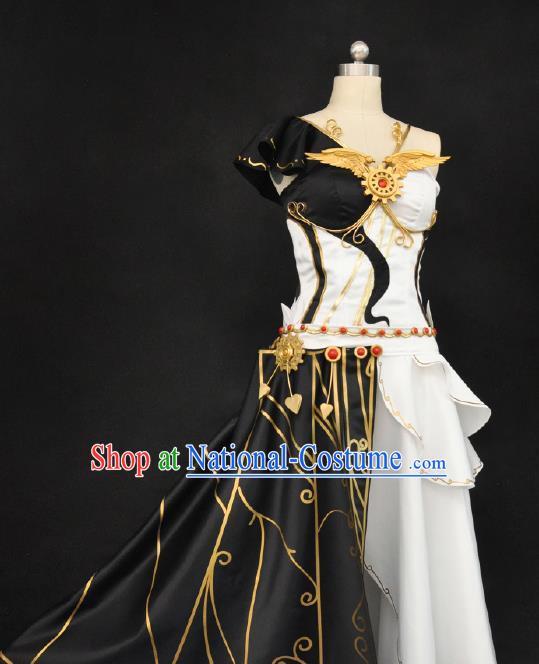 Top Cosplay Fairy Dress Game Character Swordswoman Garment Costume Traditional Chivalrous Lady Clothing