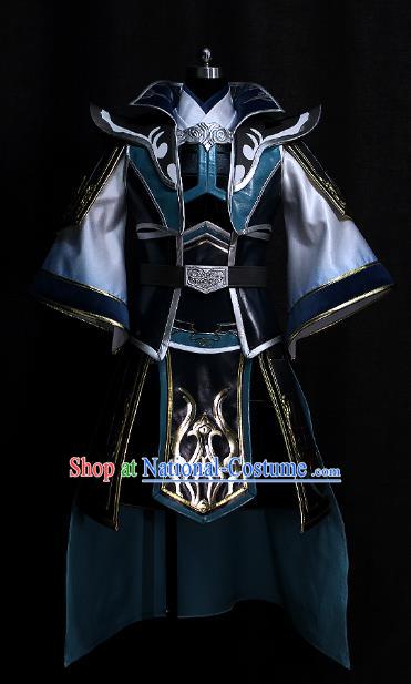 Chinese Game Dynasty Warriors Sima Shi Garment Costumes Ancient Swordsman Armor Uniforms Traditional Cosplay General Clothing