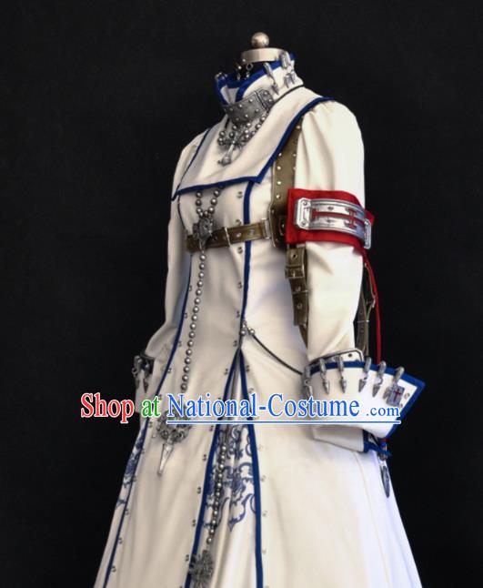 Top Traditional Game Role Clothing Cosplay Nun White Dress Western Goddess Garment Costumes