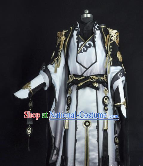 Custom Cosplay Knight Clothing JX Online Swordsman Garment Costumes Game Role Chivalrous Male Suits