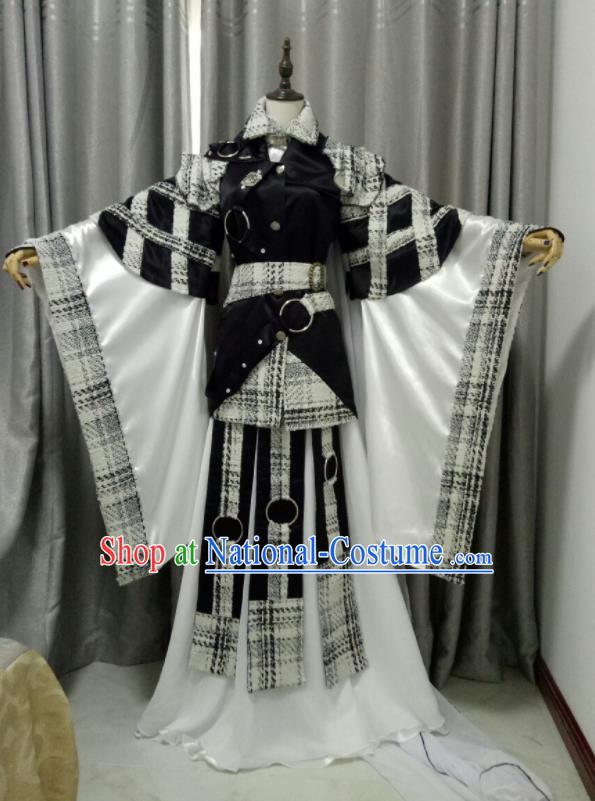 Chinese Puppet Show Chivalrous Male Garment Costumes Ancient Swordsman Uniforms Traditional Cosplay Young Knight Clothing