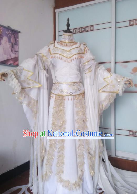 China Ancient Fairy Princess Clothing Cosplay Empress Dress Outfits Traditional Puppet Show Xiang Ling Garment Costumes