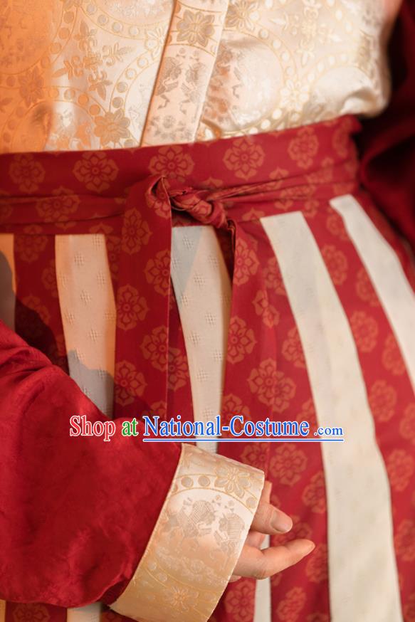 China Ancient Tang Dynasty Princess Historical Clothing Traditional Hanfu Dress Court Beauty Garment Costumes