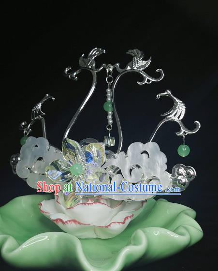 Chinese Jin Dynasty Princess Hair Crown Traditional Hanfu Hair Accessories Ancient Swordswoman Hairpin