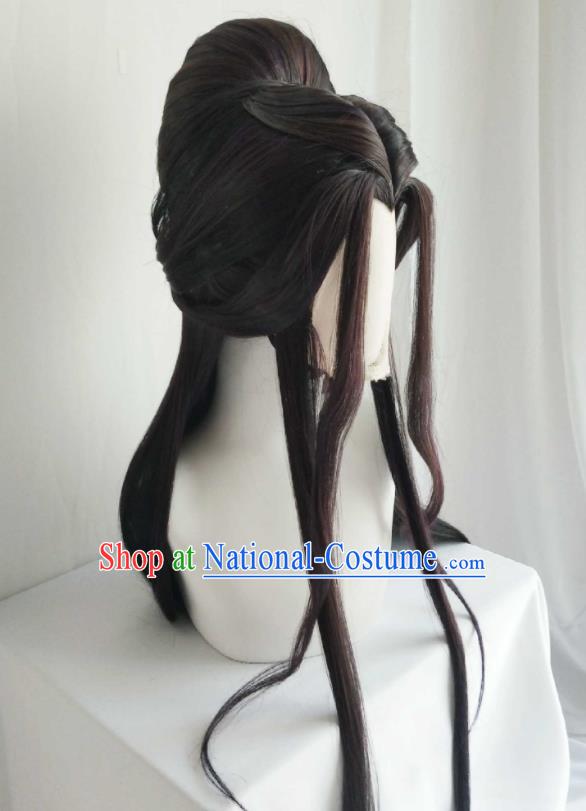 Chinese Cosplay Imperial Consort Hair Accessories Ancient Goddess Wigs Headwear Traditional Puppet Show Young Beauty Li Jianshi Hairpieces