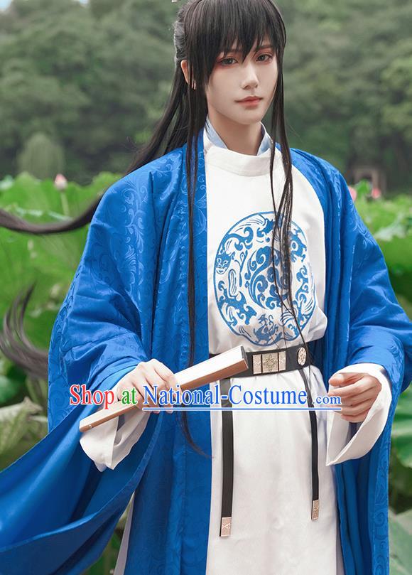 China Ancient Knight Robe Clothing Traditional Tang Dynasty Young Hero Garment Costumes Cosplay Swordsman Apparels