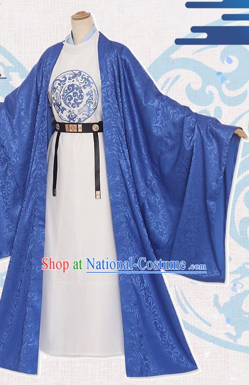 China Ancient Knight Robe Clothing Traditional Tang Dynasty Young Hero Garment Costumes Cosplay Swordsman Apparels