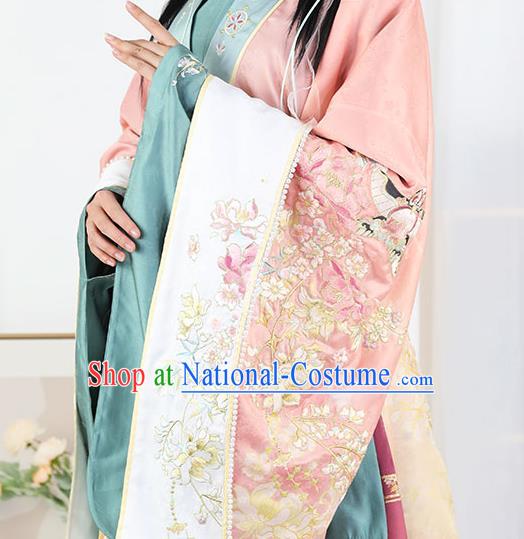 China Ming Dynasty Princess Hanfu Dress Traditional Historical Clothing Ancient Palace Beauty Garment Costumes