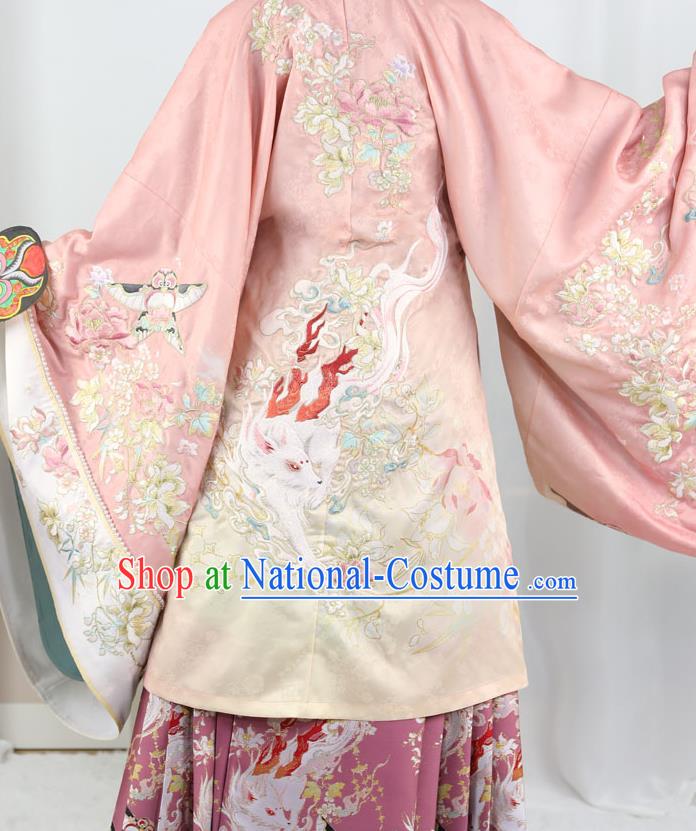 China Ming Dynasty Princess Hanfu Dress Traditional Historical Clothing Ancient Palace Beauty Garment Costumes