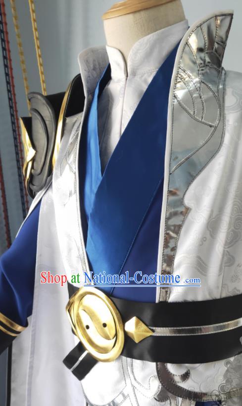 China Cosplay Swordsman Apparels Ancient Young General Clothing Traditional JX Online Chivalrous Knight Xie Yunliu Garment Costumes