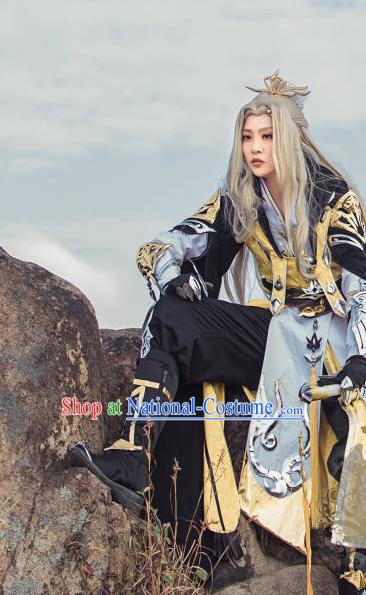 China Ancient Young Childe Clothing Traditional JX Online Chivalrous Knight Garment Costumes Cosplay Swordsman Apparels