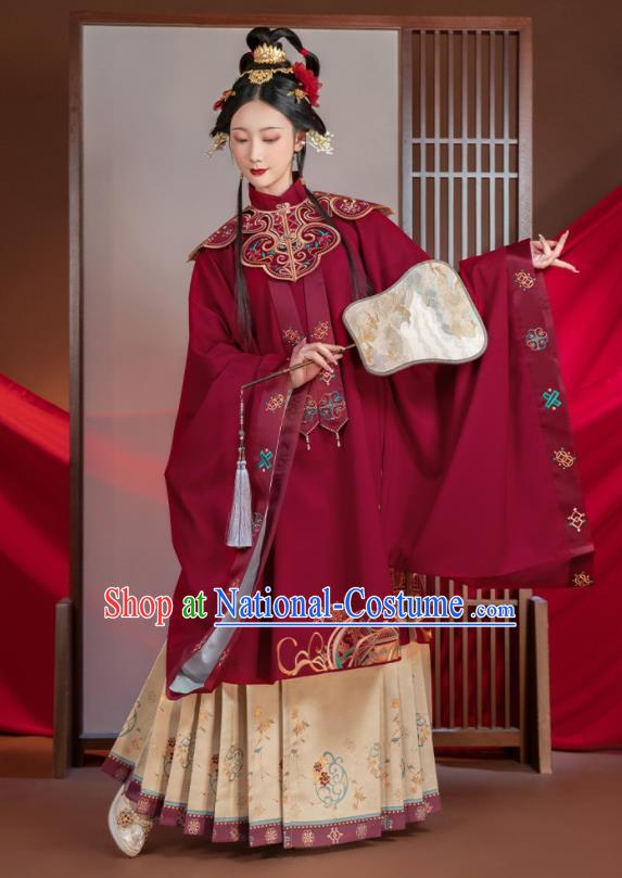 China Traditional Court Wedding Historical Clothing Ancient Imperial Consort Garment Costumes Ming Dynasty Palace Woman Hanfu Dress Apparels