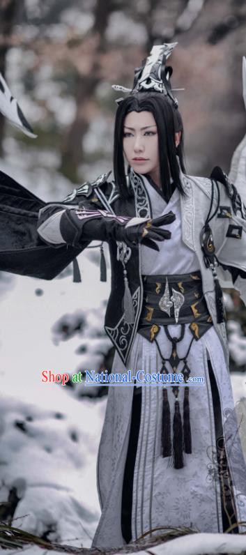 China Ancient Taoist Priest Clothing Traditional JX Online Chivalrous Kawaler Garment Costumes Cosplay Swordsman Armor Apparels