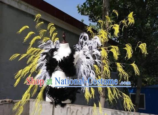 Top Stage Show Feather Wings Opening Dance Back Accessories Cosplay Angel Decorations Miami Catwalks Props